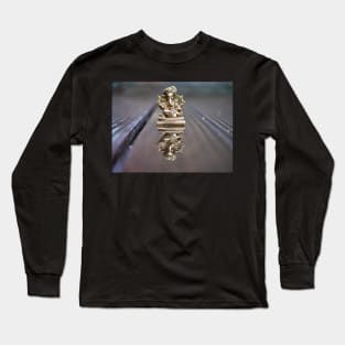 Copper statue of Lord Ganesha with reflection in water Long Sleeve T-Shirt